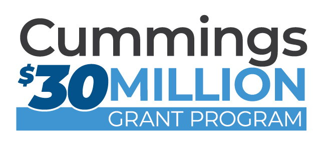 A graphic that says "Cummings $30 Million Grant Program"